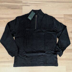 NWT Rodd & Gunn Black Quarter Zip Pullover Sweater XXL Premium Knit Classic